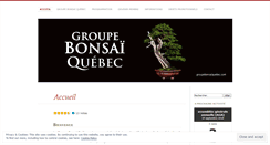 Desktop Screenshot of groupebonsaiquebec.com